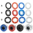 thumbnail image 4 of Ruiboury Wheel Rim Outer Ring For SCX6 Aluminum Alloy Crawler Quality Solid Brass 4pcs RC Car Accessories Replacement Parts RC Upgrade Part Red, 4 of 6