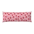 thumbnail image 2 of Disketp Strawberry and Ladybugs Print Body Pillow Cover - Super Soft 20x54 Body Pillow Case,Long Side Hidden Zipper, 2 of 8