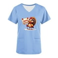 thumbnail image 5 of Sexlip Women's Cartoon Print Short Sleeve T Shirt Cute Design Soft Fabric Daily Casual Wear Blue M, 5 of 7