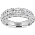 thumbnail image 1 of Bague Pavée de Diamants 3/4 Ct en Or Blanc 14 K, 1 of 4