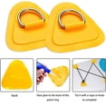 thumbnail image 4 of maskred 6 Pieces Self-Adhesive D-Ring Patches with Rope Racing Canoe Pontoons Tie-Downs Replacement Parts Maintenance Kit Outdoor, 4 of 6
