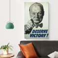 thumbnail image 4 of English Anti-fascists Winston Churchill Retro Poster Picture Print Wall Art Poster Painting Canvas Posters Artworks Gift Room Aesthetic 16x24inch(40x60cm), 4 of 6