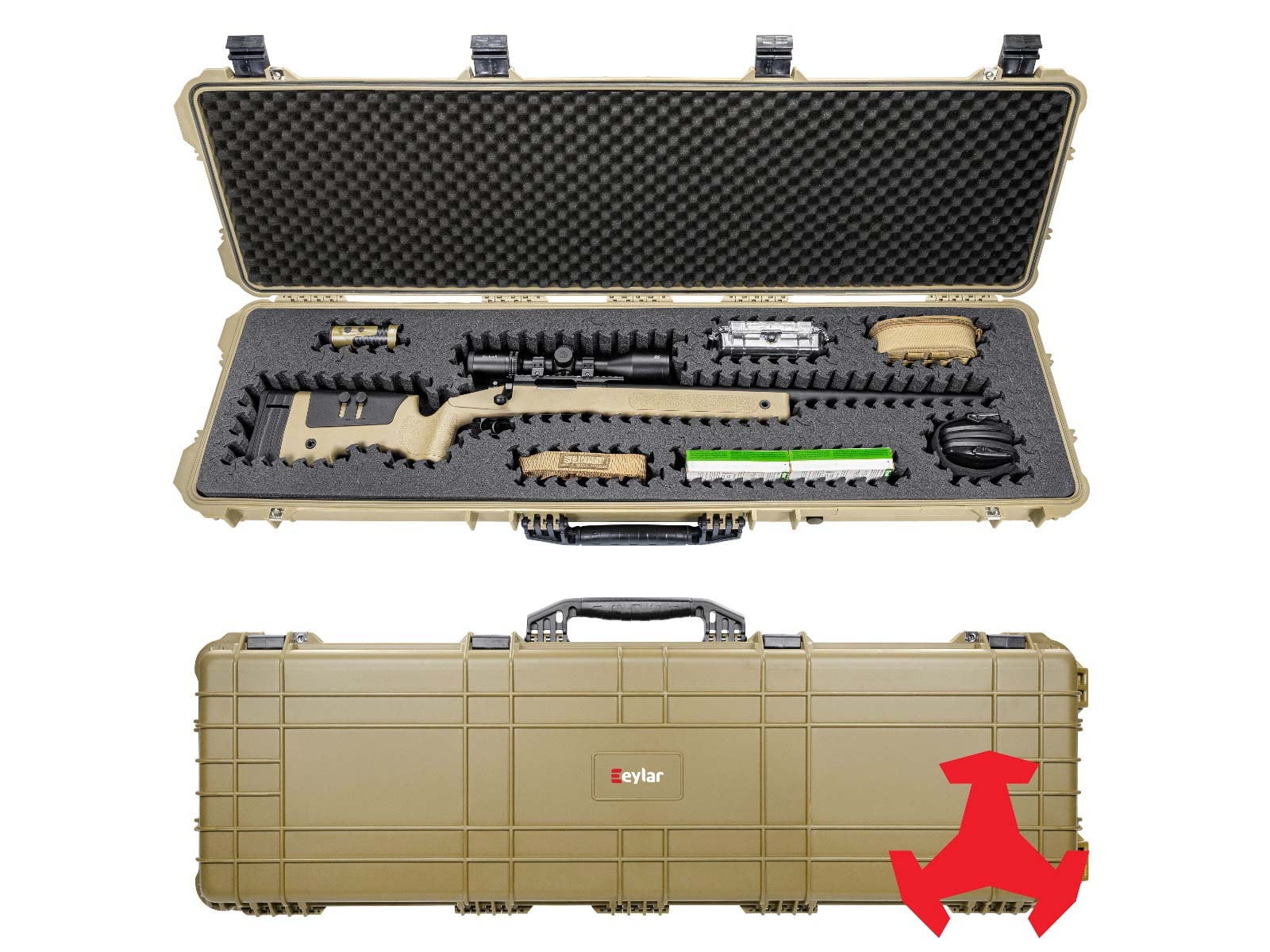 Boyt Harness Company H-Series Double Gun Case, Polypropylene