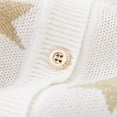 thumbnail image 6 of Girl's Sweater Cardigan Long Sleeve Button Knit Stars Spring Cute School Uniforms Toddler Outerwear Blouse, 6 of 6