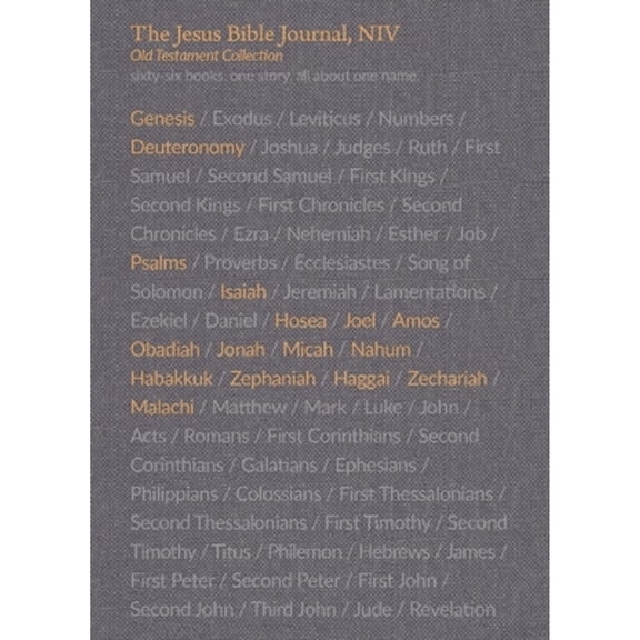 Pre-Owned The Jesus Bible Journal, Old Testament Collection, Boxed Set (5-Volume), Niv, Paperback, Comfort Print (Other)