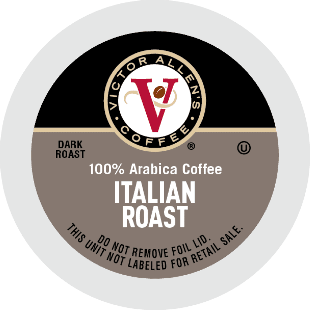 Victor Allen's Coffee K Cups, Italian Roast Single Serve Medium Roast