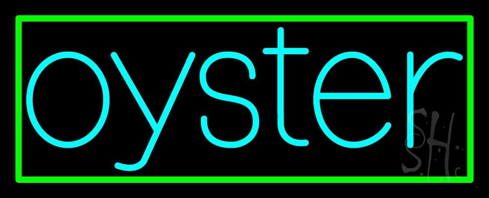 Turquoise Led Signage Oysters Turquoise 1 LED Neon Sign 10
