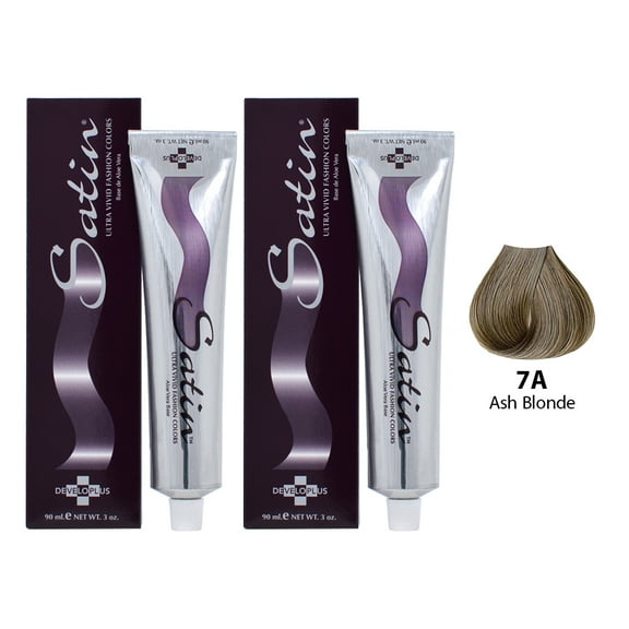Satin Haircolor 7A Ash Blonde (Pack of 2)