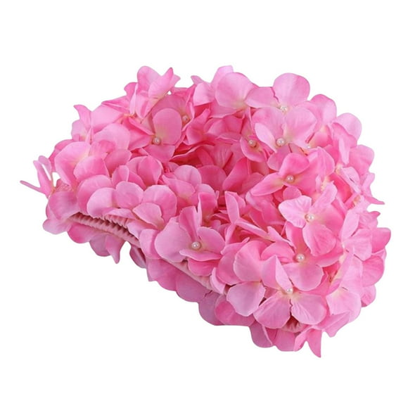 Hearth & Gear Bonnet de Bain Femmes Enfants Rétro Floral 3D Pétales Chapeaux de Bain Fleur Bonnet de Bain pour Cheveux Longs/courts Planches Colorées pour Plage Enfants avec Fenêtre Chaises Gonflables Transparentes pour Adultes Baignoire