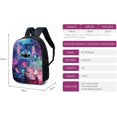 thumbnail image 4 of Mochila para niños de 3 piezas, bolsas para niñas con caja de almuerzo, estuche para lápices, mochilas de hombro ajustables de 16 pulgadas (B3, talla única), 4 of 4