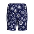 thumbnail image 4 of Picia Snowflakes2 Pajama Shorts for Men, Men's Pajama Bottoms, Sleepwear,Short Pajama Pants-4X-Large, 4 of 9