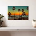 thumbnail image 2 of Elephant Stock Ny Beach Pier Wall Art - Horizontal Canvas Wall Art - Living Room Wall Decor - Nautical Canvas - Orange And Teal Decor - 12" x 8", 2 of 8