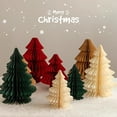 thumbnail image 5 of Paper Christmas Tree Honeycomb Centerpiece Christmas Tree Decoration 3D Table Centerpiece for Modern Mantel Decoration Home Xmas Holiday Party(Red), 5 of 6