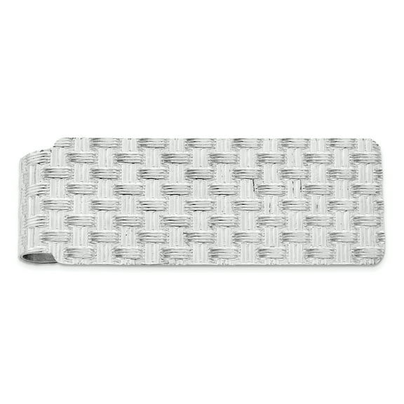 925 Sterling Silver Rhodium-plated Money Clip