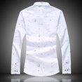 thumbnail image 4 of Camisas informales de otoño con estampado Floral para hombre, camisas de manga larga con cuello de solapa de talla grande M-7XL Inevent FS6353-06, 4 of 7