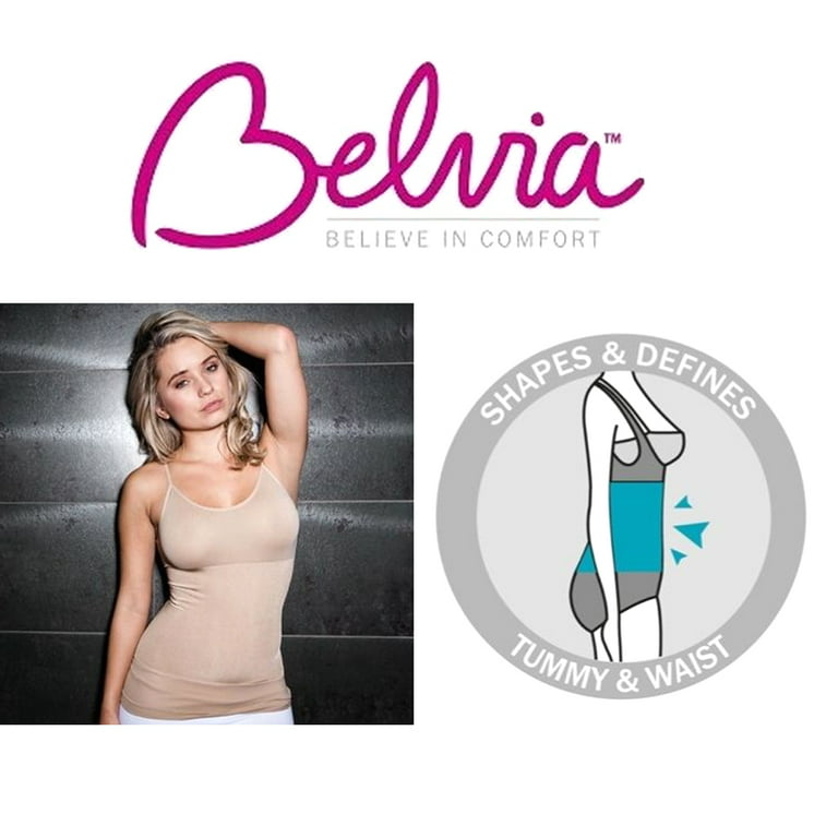 Belvia - Shapewear Women Briefs Seamless High Waist Tummy Control Shapewear  Pant 12-14- Beige Medium 