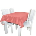 thumbnail image 2 of EREHome Pink Tablecloths Polka Dot Table Top Decoration 52x70 inches, 2 of 5
