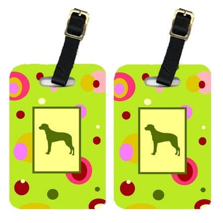 Pair of 2 Rhodesian Ridgeback Luggage Tags