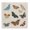 Vintage Butterfly Flight, variant on Stupell Industries Insects Group on Black Black Framed Floater Canvas Wall Art, design by Dan Meneely
