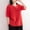 Red, variant on Easter Shirts Shirts for Women Graphic Tees Women's Linen V Neck Embroidered Top Retro Vintage Blouse Loose fit Plus Size Summer Short Sleeve T Shirt Long Sleeve Shirts for Women Plus Size