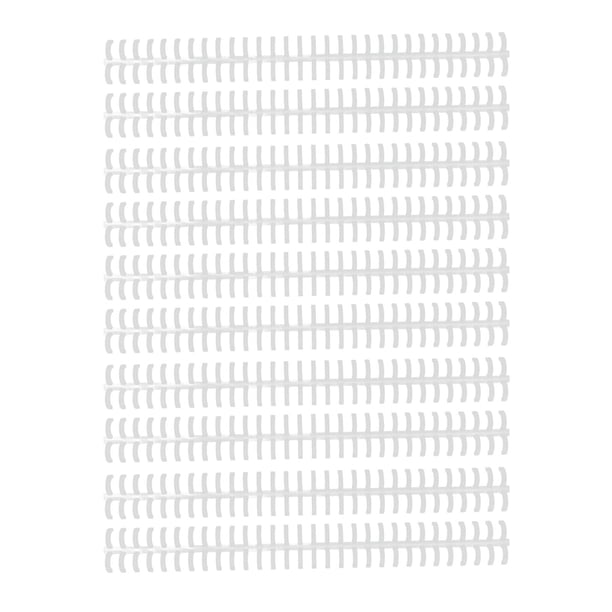 Bobina De Encuadernación, 10 Uds., Lomo De Encuadernación De Hojas Sueltas, 30 Orificios Cortables, Resistente Al Desgaste, Plástico PP, Peine De Encuadernación De 10mm para Oficina(Transparente)