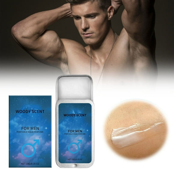 Riforla Men's Fresh Solid Perfume Long Lasting Fragrance Portable Perfume Men's Fragrance Solid Eau De Toilette Fragrance Blue