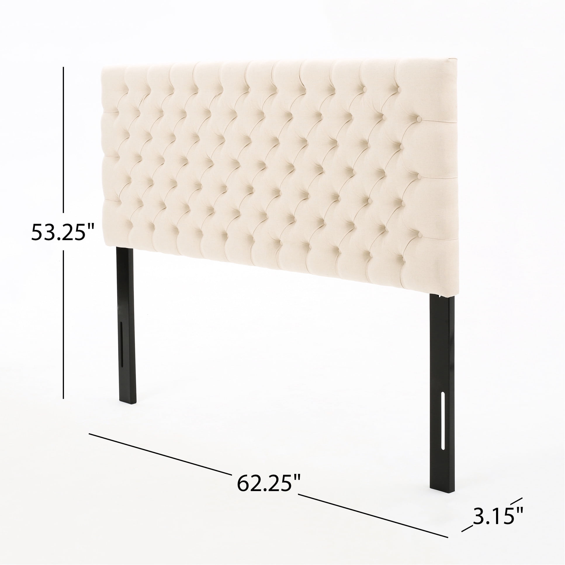 Beige Fabric Headboard For Queen Bed, With Contemporary Aesthetic To Enhance Your Bed's Look
