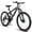 Grey, variant on 26" Mountain Bike for Adults,Shimano 21 Speed Mountain Trail Bike with Full-Suspension Fork,Black