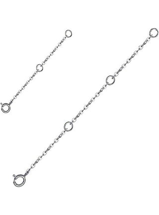  CIYAGPOOU Sterling Silver Necklace Extender for Women, 1,2,3  925 Sterling Silver Durable Strong Extension for Chain Bracelet Anklet  Choker Jewelry Making : Arts, Crafts & Sewing