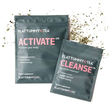 Natural Remedies Detox - Flat Tummy Tea, All-Natural Detox Tea, 2 Week Cleanse, 1.06 Oz
