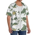 thumbnail image 3 of Salouo Cute Turtle Pattern Cuban Collar Shirts for Men Button-Down Shirt Men's Short Sleeve Shirts Hawaiian Shirts Casual Shirts -X-Large, 3 of 6