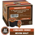 thumbnail image 2 of Crazy Cups Flavored Cinnamon Churro Single Serve Coffee for Keurig K-Cups Machines, Medium Roast in Recyclable Pods, 22 Count, 2 of 3