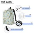 thumbnail image 4 of Lsque Bees Pattern Canvas Daypack, Durable Backpack, High-quality Versatile Backpack,Vintage Compact Backpack-Small, 4 of 6