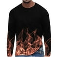 thumbnail image 2 of Lilgiuy New Fashion Men's Long Sleeve 3D Printing T-shirt Loose Round Neck Pullover Undercoat Top Blouses & Shirts for Vacation Festival Holiday, 2 of 5
