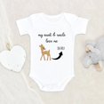 thumbnail image 2 of Deer Baby Onesie Unique Baby Onesie My Aunt And Uncle Love Me Dearly Baby Onesie Unique Baby Clothes Cute Baby Onesie, 2 of 5