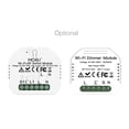 thumbnail image 2 of Yeacher 90-250V Wifi Dimmer Module Dimmer Switch Smart Light Switches 2 Way Switch Voice Control APP Remote Control Timing Function Mini Design, 2 of 7