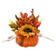 thumbnail image 1 of Calabaza Artificial Macarena con Flores accesorios de fotografía centro de mesa Estilo C, 1 of 6