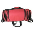 thumbnail image 3 of DALIX 20" Sports Duffle Bag w Water Bottle Mesh and Valuables Pockets in Red, 3 of 3