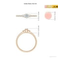 thumbnail image 4 of ANGARA Natural 0.12 Ct. Diamond Classic Ring in 14K Rose Gold for Women (Ring Size: 12), 4 of 9