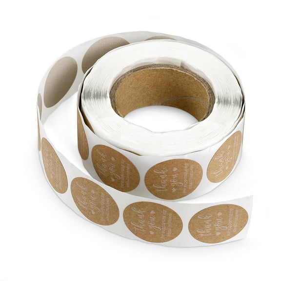 MLINS White Sticker Labels Adhesive Prices Stickers Circle Shape