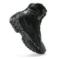 thumbnail image 4 of NORTIV 8 Men's Military Tactical Work Boots Side Zipper Leather Motorcycle Combat Boots, 4 of 6