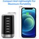 thumbnail image 2 of Linterna LED 10000 lúmenes, 5000 mAh USB recargable 26650 batería incluida, 7 modos de luz, zoom, largo tiempo de trabajo linterna táctica de mano para camping, senderismo, caza, emergencia, 2 of 7