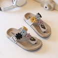thumbnail image 4 of WNVMWI Little Girls Flip Flops Toddlers Summer Platform Sandals Kids Soft Soled Thong Sandal Childrens Beach Slippers Beige Size 7, 4 of 5