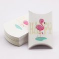thumbnail image 3 of 10 cajas de almohada grandes hechas a mano de 8 x 5,5 x 2 cm con ventanas, caja de embalaje de regalo de Navidad feliz de color blanco/cuero, regalo de Navidad, 3 of 5