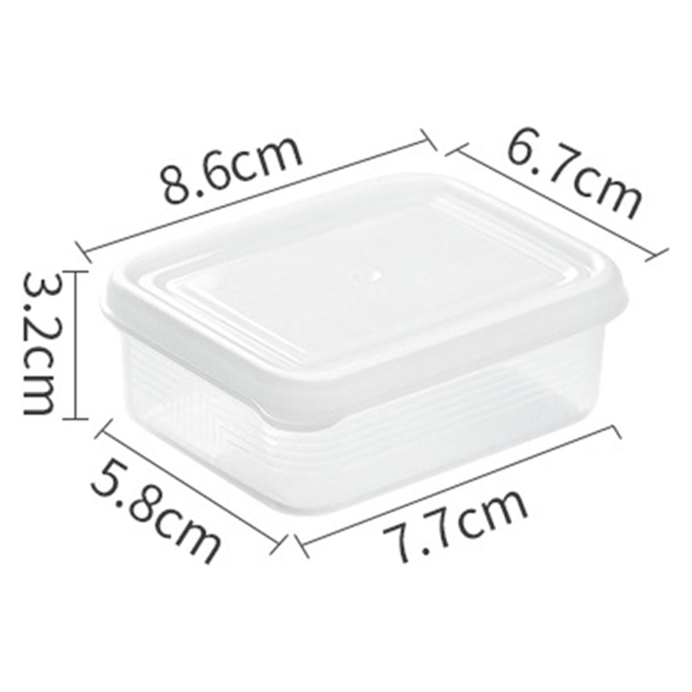 Japanese Frozen Meat Storage Box Weekly Meal Prep Container With  Compartments For Fridge Vegetables Freezing And Preservation, White(size  1600ML) 