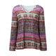 thumbnail image 1 of Gibobby Sudadera larga con cremallera Sweater Blause Ladies Neckline Fleece Manga larga impresa V Cuello bordado Mujeres Hoodies & Sudaderas （Rosa， L), 1 of 5