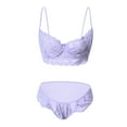 thumbnail image 5 of Tdoqot Womens Bikini Panties- Lace Cutout Slim Fit Womens Underwear Purple Size L, 5 of 5