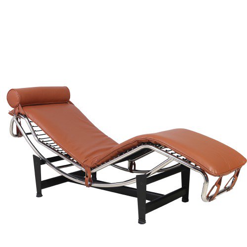 Ailsa Replica Chaise Lounge Chair Mid Century Modern Classic Adjustable Leather Longue With Premium Brown Genuine And Stainless Steel Frame Com - Mid Century Modern Chaise Lounge Ailsa Replica Chaise Lounge Chair Mid Century Modern Classic Adjustable Leather Longue With Premium Brown Genuine And Stainless Steel Frame Com - Mid Century Modern Chaise Lounge