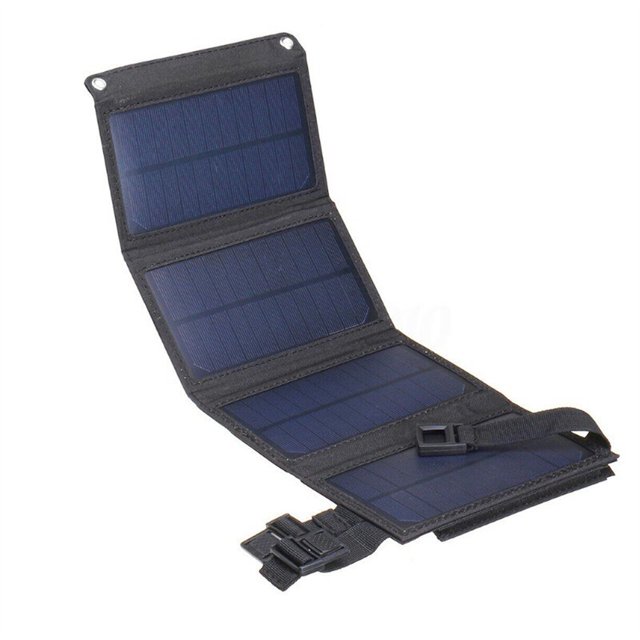 Sonducket Bolsa de Panel Solar de 20 W, plegable, impermeable, portátil, senderismo, Picnic, viaje, de teléfono móvil, accesorios para banco de Ropa Deportiva, Zapatos Negro Sonducket OD022453-02