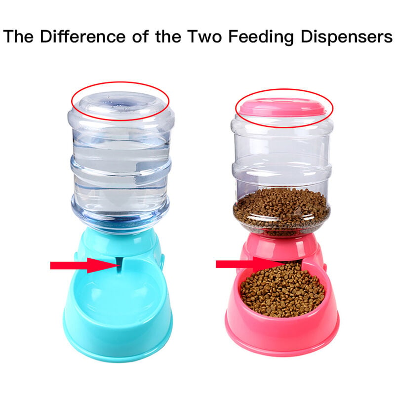 thumbnail image 5 of Dispensador de comida para perros Dispensador automático de agua para mascotas 3.8L Gran capacidad Autodispensador Gravedad Bebedero para mascotas Tazón de comida para perros y gatos Agua potable / Suministro de alimentación automática esquí esquí Gafas de esquí, 5 of 5